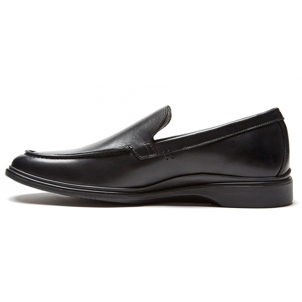 Amberjack The Loafer Obsidian Black Leather Slip On Dress Shoes Mens 8